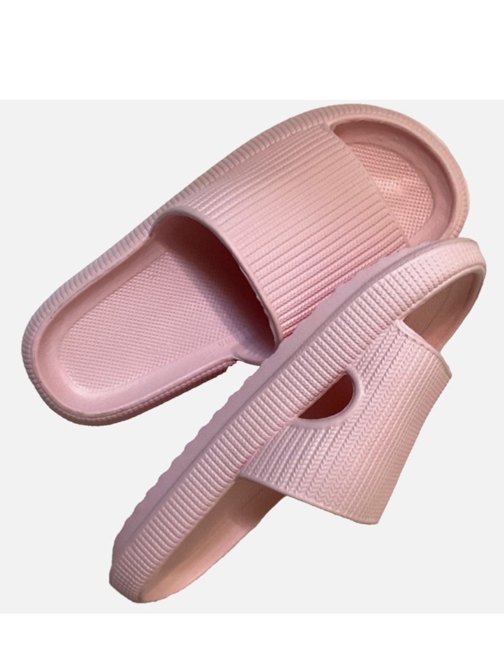 WOMEN'S PINK CLOUD SLIDES 7.5-8 CLOUDIES NEW WITHOUT TAGS. POOL DECK SHOES 38-39